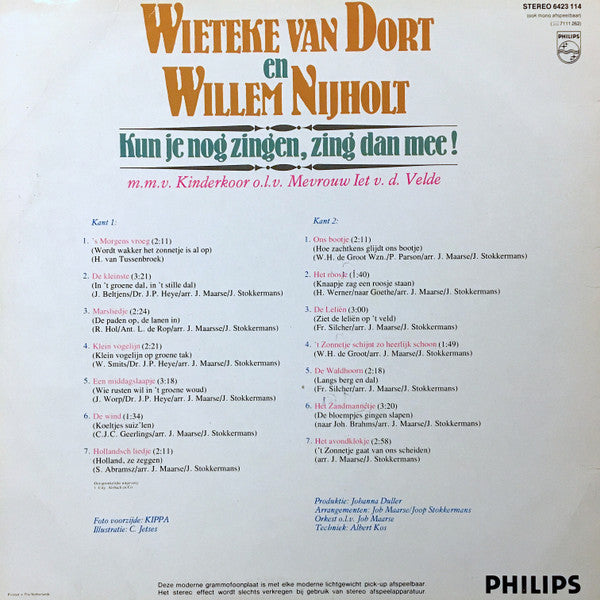 Wieteke van Dort En Willem Nijholt : Kun Je Nog Zingen, Zing Dan Mee (LP,Album)