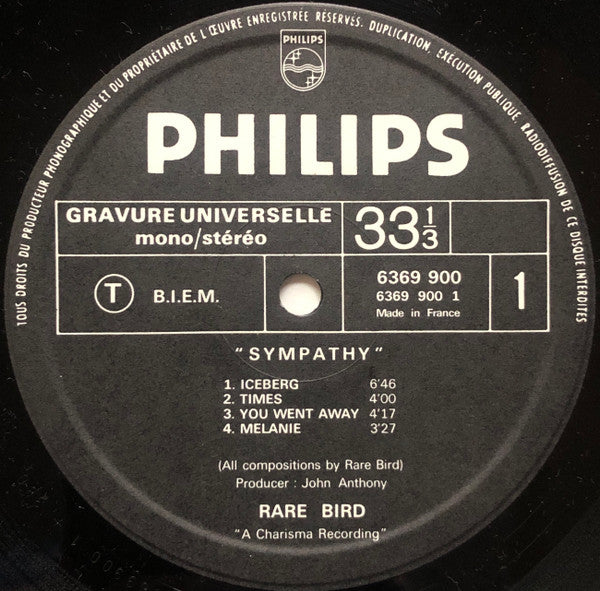 Rare Bird : Sympathy (LP, Album)