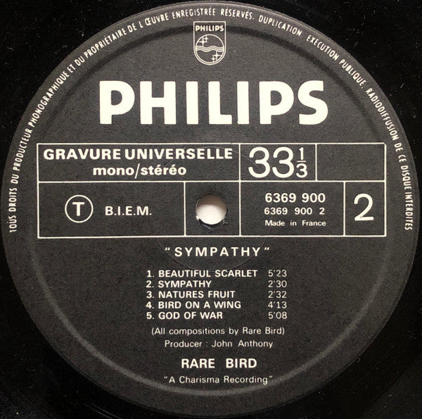 Rare Bird : Sympathy (LP, Album)