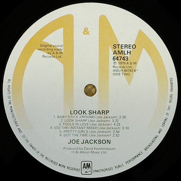Joe Jackson : Look Sharp! (LP, Album)
