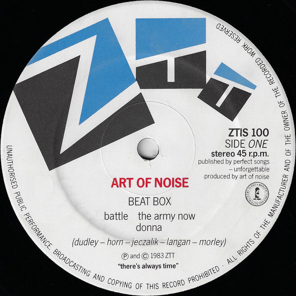 The Art Of Noise : Into Battle With The Art Of Noise (12", EP)