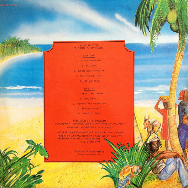 The Mighty Maytones* : Boat To Zion (LP)