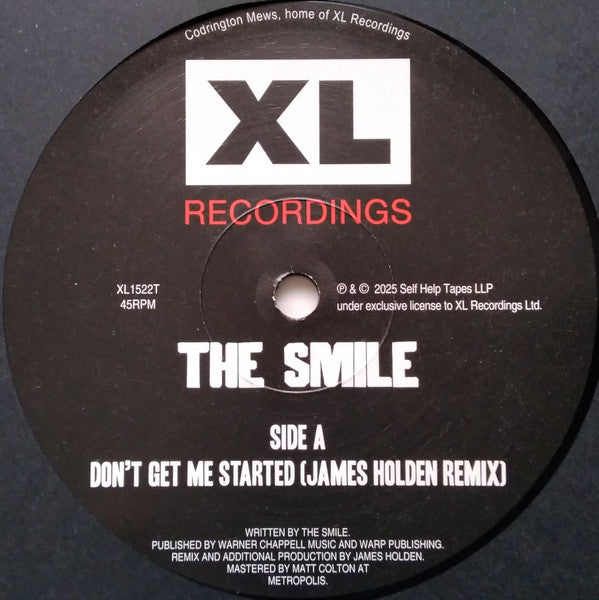 The Smile (5) : Don't Get Me Started / Instant Psalm Remixes (12", Ltd)