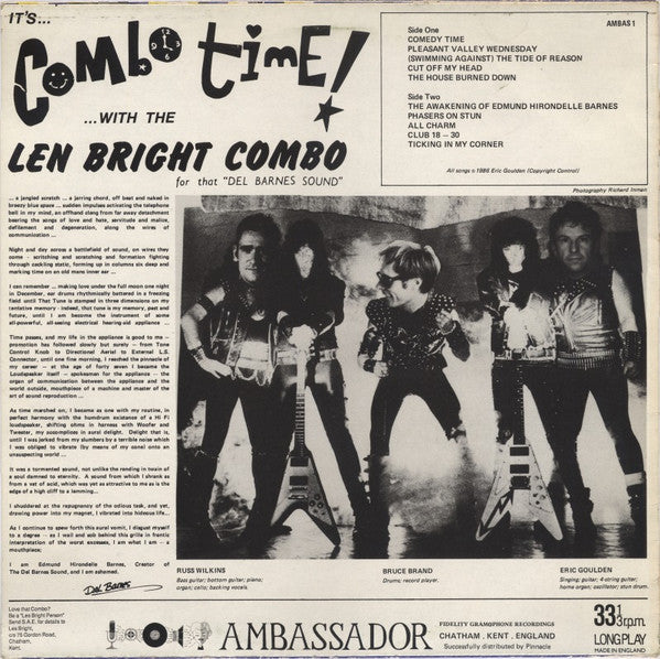 The Len Bright Combo : Combo Time! (LP, Album)
