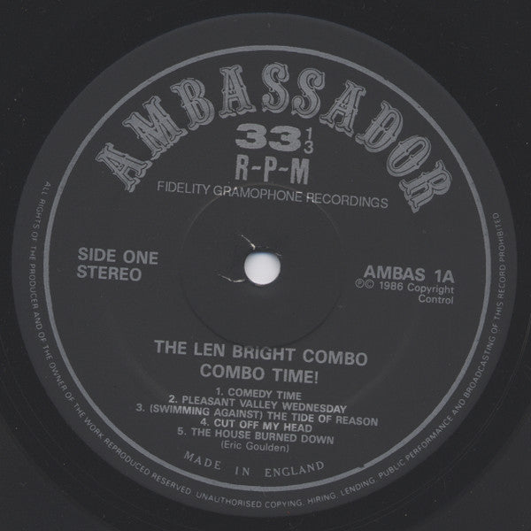 The Len Bright Combo : Combo Time! (LP, Album)