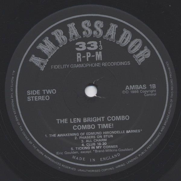 The Len Bright Combo : Combo Time! (LP, Album)