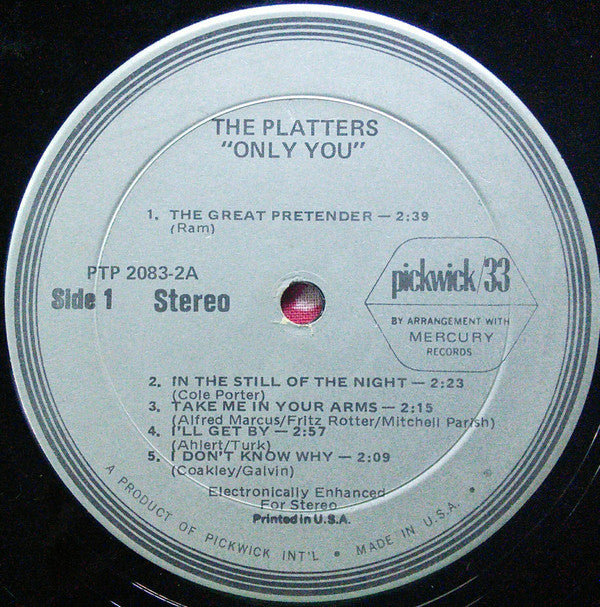 The Platters : Only You (2xLP, Comp)