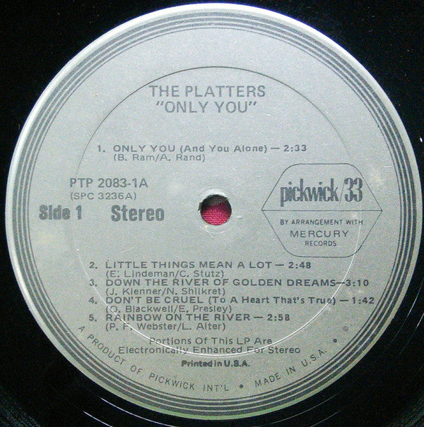 The Platters : Only You (2xLP, Comp)