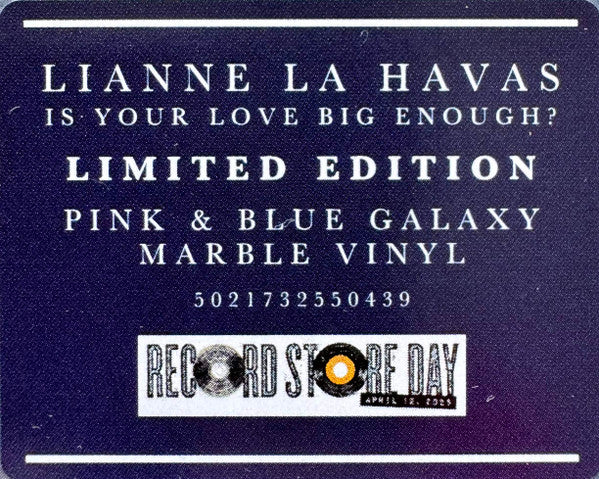Lianne La Havas : Is Your Love Big Enough? (LP, Album, RSD, Pin)