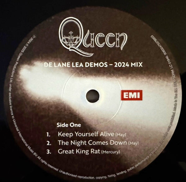 Queen - De Lane Lea Demos (12", EP, RSD, Ltd) - De Platen Aap – Vinylwinkel in Brielle & online webshop voor muziekliefhebbers