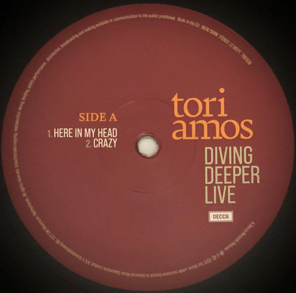 Tori Amos - Diving Deeper Live (12", RSD) - De Platen Aap – Vinylwinkel in Brielle & online webshop voor muziekliefhebbers