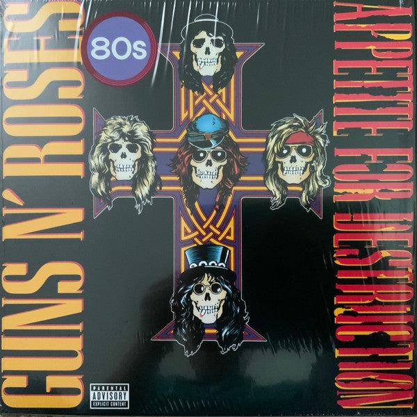 Guns N' Roses : Appetite For Destruction (LP, Album, RE, Red)