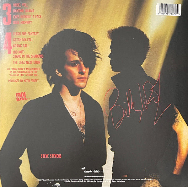 Billy Idol : Rebel Yell (LP,Album,Limited Edition,Reissue,Stereo)