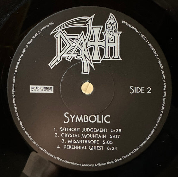 Death (2) : Symbolic (LP,Album,Reissue,Repress,Stereo)