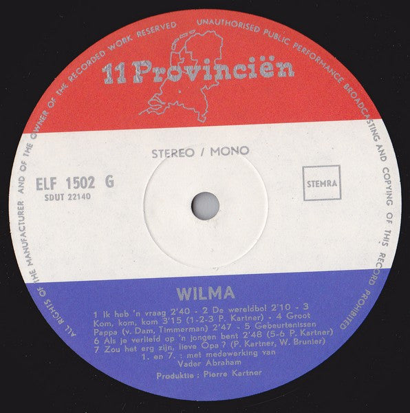 Wilma : Wilma (LP, Album)