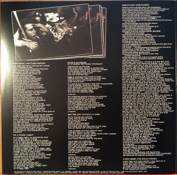 Tom Waits : Nighthawks At The Diner (LP,Album,Reissue)