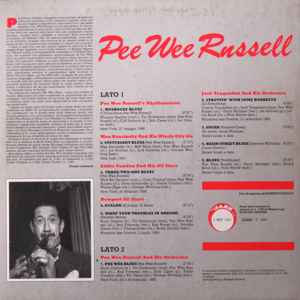 Pee Wee Russell : Pee Wee Russell (LP, Comp, RM)