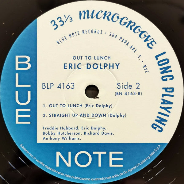 Eric Dolphy : Out To Lunch! (LP, Album, RE, 180)