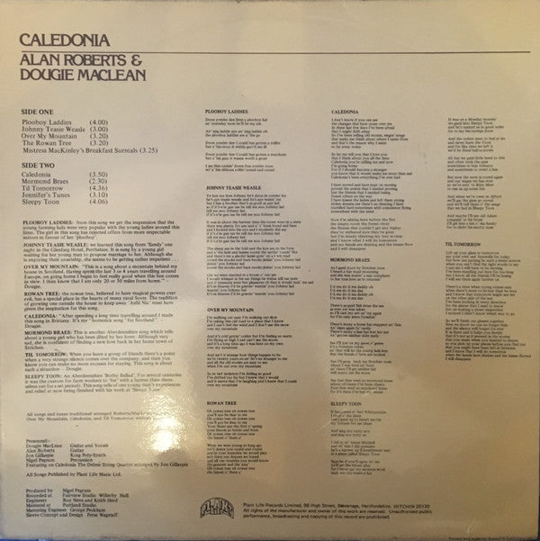 Alan Roberts (3) & Dougie MacLean : Caledonia (LP, Album)