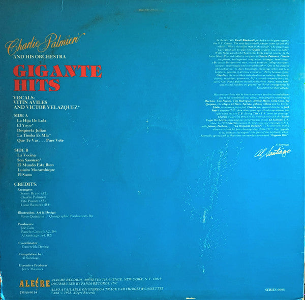 Charlie Palmieri : Gigante Hits (LP, Album, Comp)