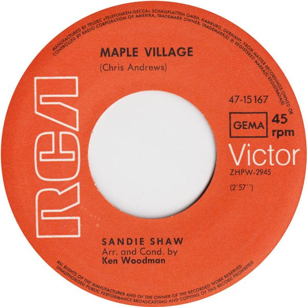 Sandie Shaw : By Tomorrow (7", Single)