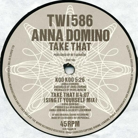 Anna Domino : Take That (12")