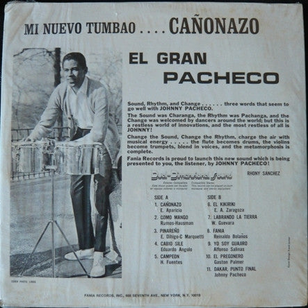 El Gran Pacheco* : Mi Nuevo Tumbao...Canonazo (LP, Album, RE)