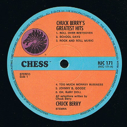 Chuck Berry : Chuck Berry's Greatest Hits (LP, Comp)