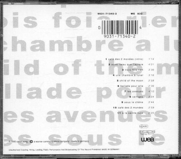 Les Valentins - Café Des 2 Mondes (CD, Album) - De Platen Aap – Vinylwinkel in Brielle & online webshop voor muziekliefhebbers