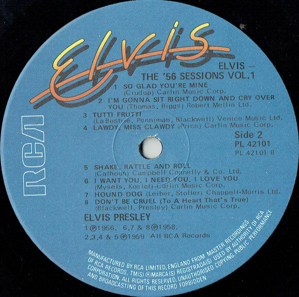 Elvis Presley : The '56 Sessions Volume 1 (LP,Compilation,Mono)