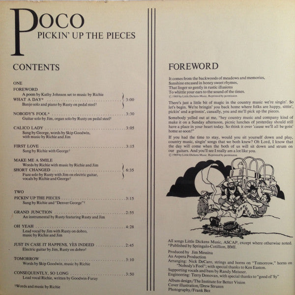 Poco (3) : Pickin' Up The Pieces (LP, Album, RE, Gat)