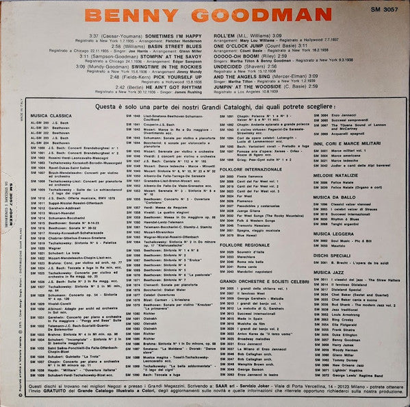 Benny Goodman : Swingtime With Benny Goodman (LP, Comp)