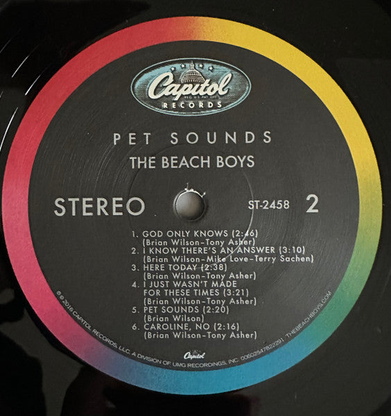 The Beach Boys : Pet Sounds (LP, Album, RE)
