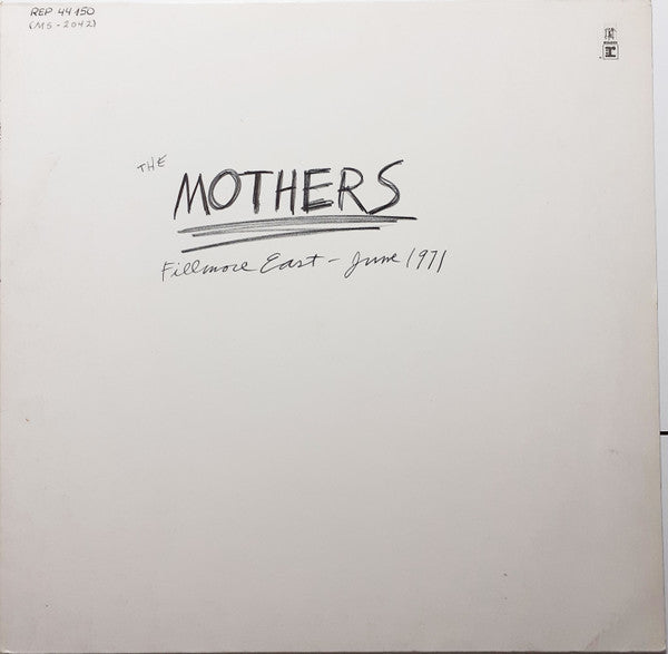 The Mothers : Fillmore East - June 1971 (LP, Album, RP)