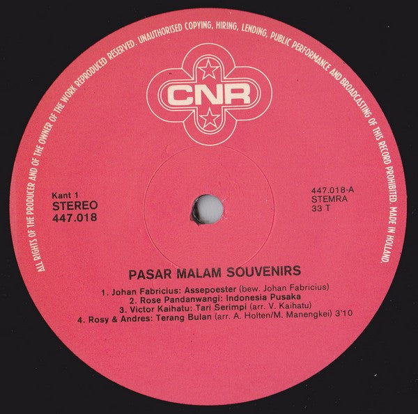Various : Pasar Malam Souvenirs (LP)