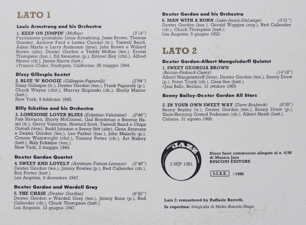 Dexter Gordon : Dexter Gordon (LP, Comp, RM)