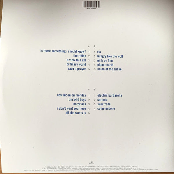Duran Duran : Greatest (LP,Compilation,Reissue,Remastered,Stereo)