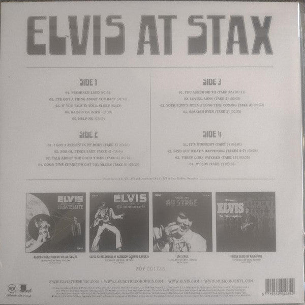 Elvis Presley : Elvis At Stax (2xLP, Comp, Ltd, Num, Sil)