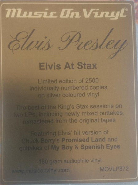 Elvis Presley : Elvis At Stax (2xLP, Comp, Ltd, Num, Sil)