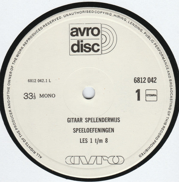 Jan Mol : Gitaar Spelenderwijs (LP, Mono)