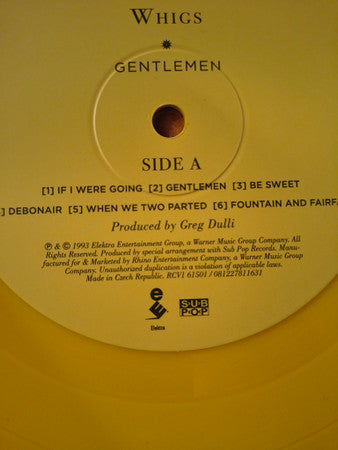The Afghan Whigs : Gentlemen (LP, Album, RE, Can)