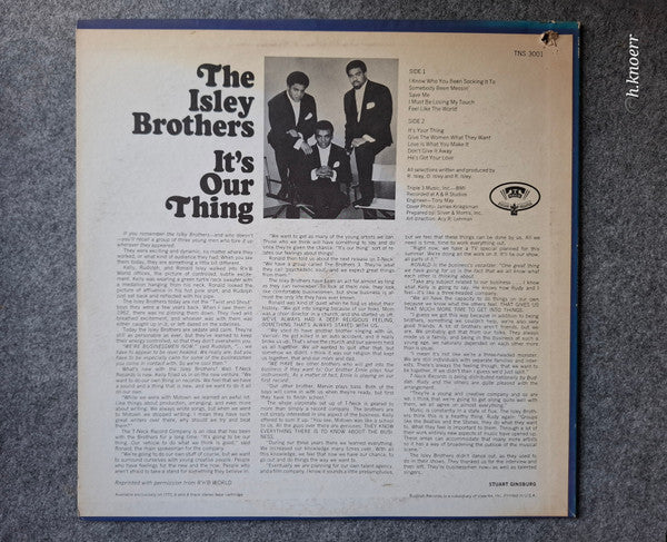 The Isley Brothers : It's Our Thing (LP, Album)