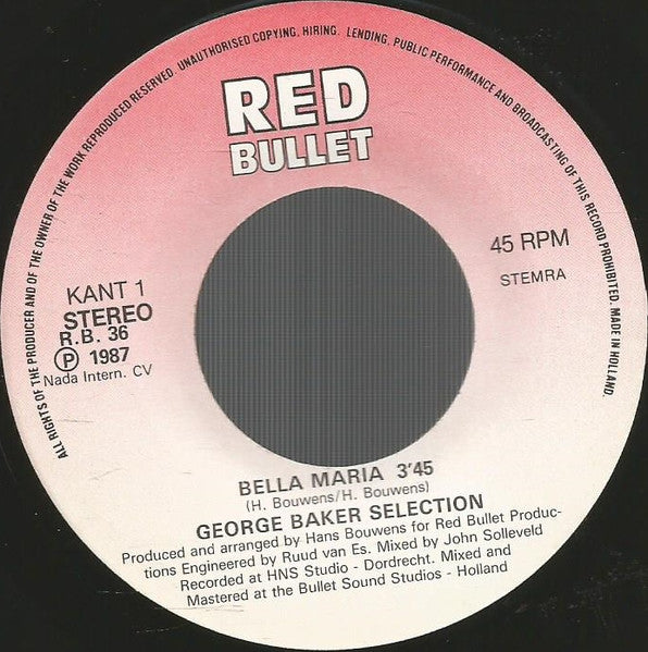 George Baker Selection : Bella Maria (7", Single)