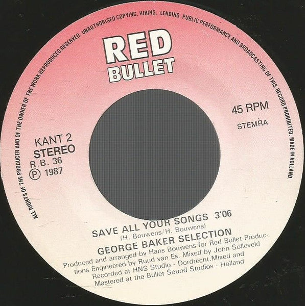 George Baker Selection : Bella Maria (7", Single)