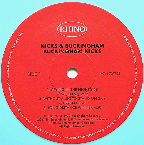Buckingham Nicks : Buckingham Nicks (LP, Album, RE, RM, Bab)
