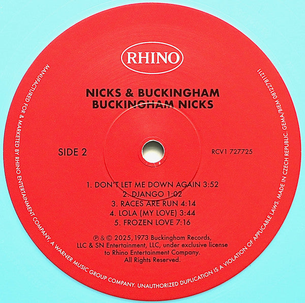 Buckingham Nicks : Buckingham Nicks (LP, Album, RE, RM, Bab)