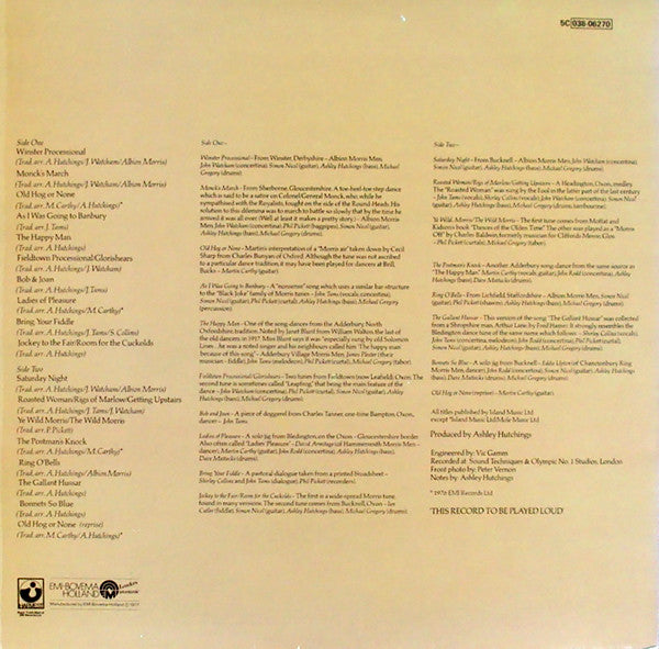 Ashley Hutchings : Son Of Morris On (LP, Album)