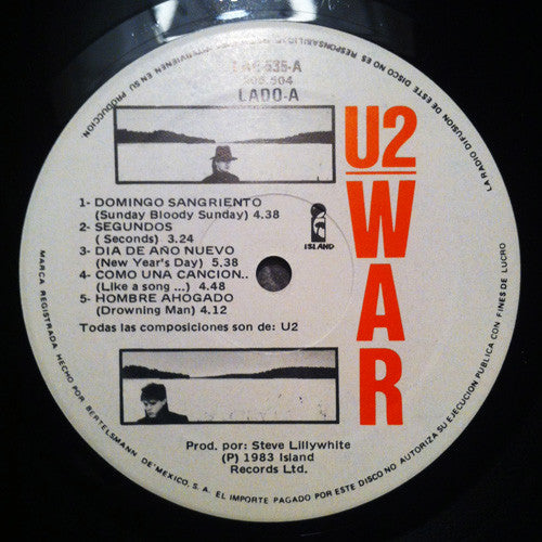 U2 : War (LP, Album, Gat)