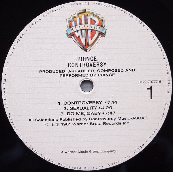 Prince - Controversy (LP, Album, Ltd, RE, RM) - De Platen Aap – Vinylwinkel in Brielle & online webshop voor muziekliefhebbers