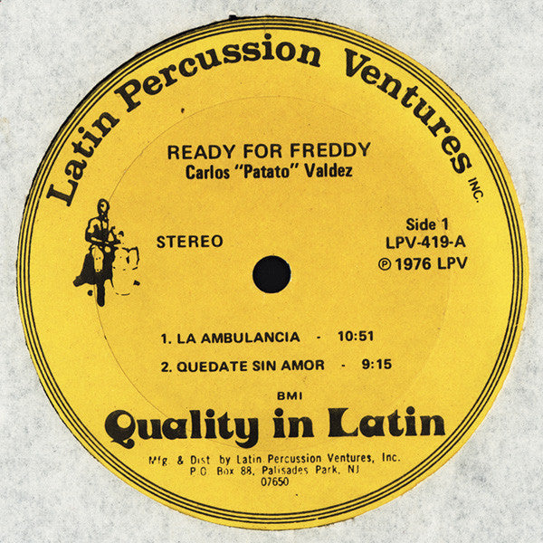 Carlos "Patato" Valdez* : Ready For Freddy (LP, Album)